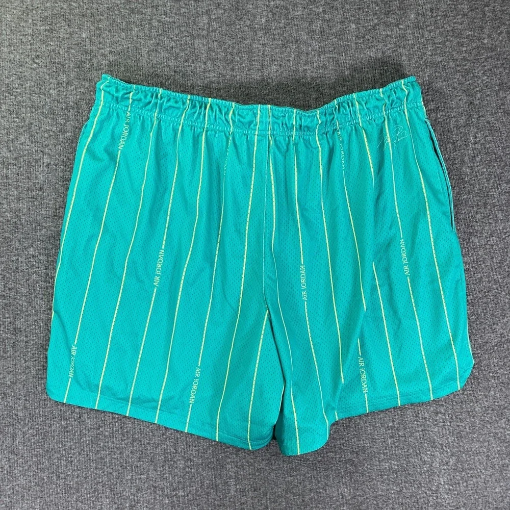 Jordan Teal Green Pinstripe Basketball Jersey and Shorts Set